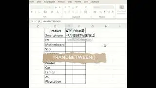 Stop Typing Dummy Data! Use RANDBETWEEN in Excel.