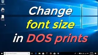 Change font size in DOS prints
