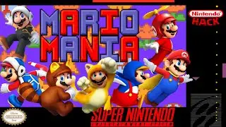 Mario Mania - Hack of Super Mario World [SNES] Longplay