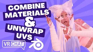 Combine Materials and Unwrap UVs THE EASY WAY for your VRChat Avatar in Blender