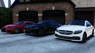 GTA V | MERCEDES C63S AMG COUPE vs. BMW M4 GTS vs. LEXUS RCF | GTA 5