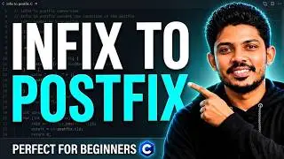 Code To Covert Infix to Postfix using Stack in C  | Pritesh D. Patel | [ in Hindi ]