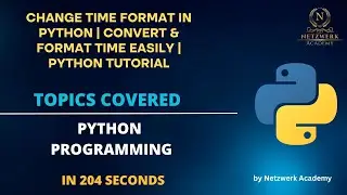 ⏰ Change Time Format in Python | Convert & Format Time Easily | Python Tutorial