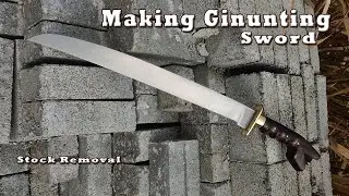 ♻️ Making Ginunting Sword - Traditional Filipino Weapons (Stock Removal)