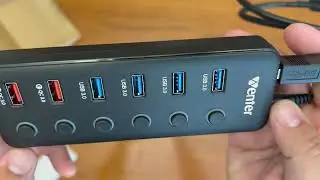 6 Port USB 3.0 Hub with 2 Quick Charging Ports!