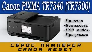 Canon PIXMA TR7540, TR7500, TR8540 Сброс памперса, Сервисный режим (Service mode), Reset Canon