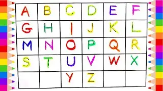 Learn how to write Alphabets A to Z Alphabets abcd | Best way to learn abcd in English at home