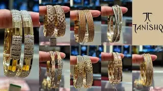 Tanishq Latest Light Weight Trendy Gold Bangles Collection 💕 || Tanishq Gold Bangle Design 😱