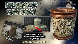 CETAKAN GELAS PLASTIK ⁉️POT BONSAI MAME UNIK,RELIEF KARANG KLASIK TANPA RANGKA 