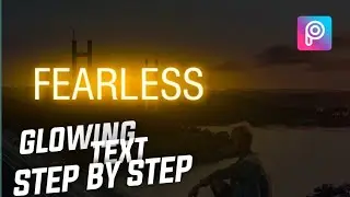 How To Make Glowing Text In Picsart | Picsart Editing Tutorial