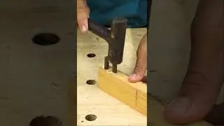 Wooden Sticks Joints Technique with Drill Hole tool #shorts #joints #technique #drilhole