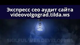 Экспресс сео аудит сайта https://videovolgograd.tilda.ws/