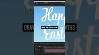 How to create the handwriting effect using After Effects #shorts