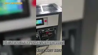 Display of Different voltage air compressor and 440V double voltage screw compressor