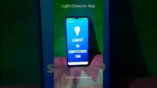 This app can detect light using Light Sensor! 