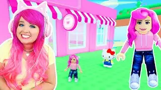 I OPENED A HELLO KITTY ROBLOX CAFE! (Roblox My Hello Kitty Café)