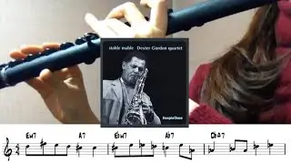 Stablemates - Dexter Gordon Solo Transcription (Jazzflute Version) Sheet Music PDF