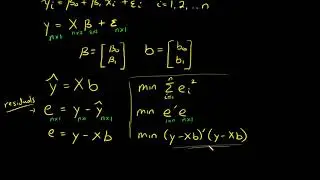 Least Square Estimators Development using Matrices