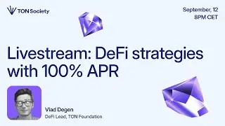 Farming strategy on TON blockchain with 100% APR