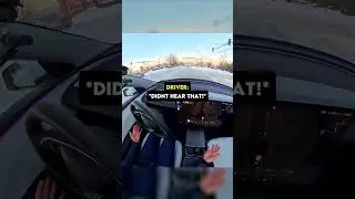 I didn't hear the siren, but my Tesla did! 😲 