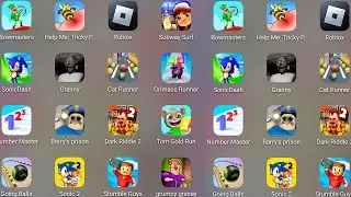 Help Me Tricky Puzzle,Barry's Prison Run,Roblox,Sonic Dash,Subway Surf,Cat Runner,Grimace Runner....
