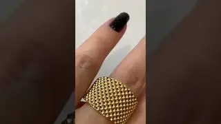 Роскошное золотое колечко