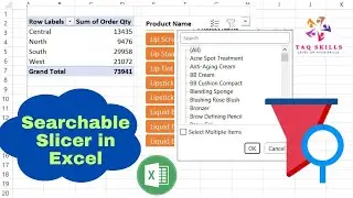 Create a Searchable Slicer for Effortless Data Navigation in Excel