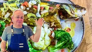 Festive Seabass / Seabass / How to Cook (Mediterranean Diet)