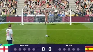 England vs Spain penalty shootout | UEFA EURO Final - eFootball PES 2021