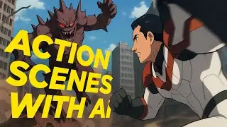 How To Create 2D Animated Action Scenes with AI using LOVART