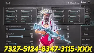 New Update 3.3⚡Best Sensitivity Code + Control Settings Pubg Mobile/Bgmi Sensitivity 2024