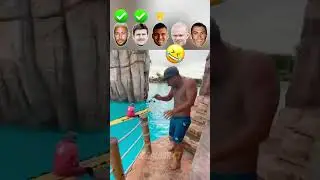 Crazy Water Challenge + Ronaldo 🥽🥶 #shorts #football #maguire #ronaldo #casemiro #haaland #neymar