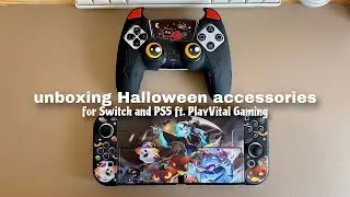 unboxing Halloween accessories for Switch & PS5 ft. PlayVital Gaming 🎃