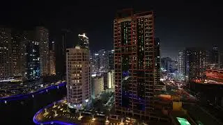 Amazing dubai night view