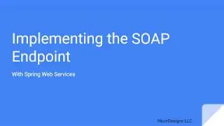 Implementing the SOAP Endpoint with IntelliJ