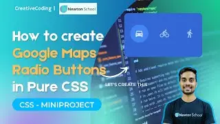 How to create Google Map Radio Button | CSS MiniProject | HTML and CSS Tutorial | Step by Step