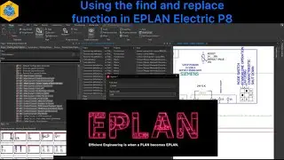 EPLAN Electric P8: Find and Replace Explained (Ctrl+F) | How to Use It Safely 