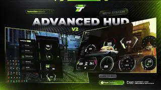 FiveM HUD | Advanced HUD V2 | 17 Carhud |  12 Status HUD | Full Customizable [ESX & QBCore & QBOX]