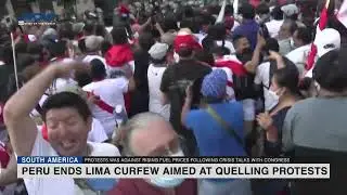 Peru ends Lima curfew aimed at quelling protests
