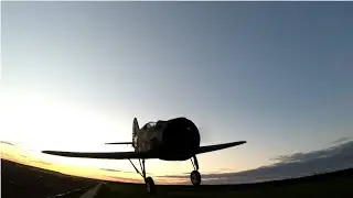 Polikarpov i-16 rc airplane, Поликарпов И-16 полет авиамодели