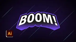 How to Create 3D Text Emblem Effect | Adobe Illustrator