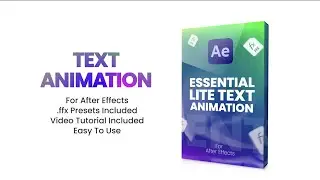 🎬 TEXT ANIMATION PRESETS - FREE After Effects Template | 100+ Dynamic Typography Effects 🚀