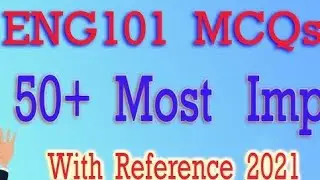 Eng101 finalterm mcqs preparation // vu update //