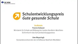 Schulentwicklungspreis Gute gesunde Schule 2020 - Grußbotschaften