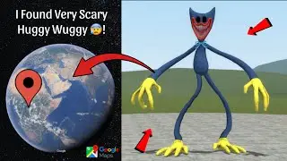 I Found a Very Scary Huggy Wuggy Caught On Google Earth and Google Maps 😨!