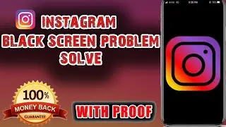 Instagram open nahi ho raha👌|| FIX instagram Black Screen Problem / black screen problem Solved