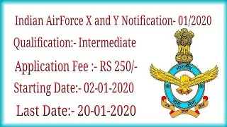 indian airforce group x and y notification full details 01/2021 | Telugu Trending World
