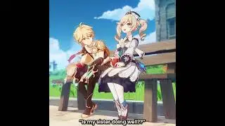 Aether Is Definitely Looking for Lumine... #genshinimpact