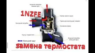 замена термостата TOYOTA 1NZFE 2NZ