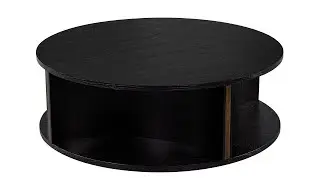 CE-3526 Modern Round Ebonized Oak Coffee Table
